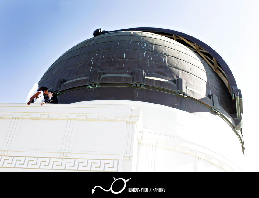 griffith observatory engagement photographs