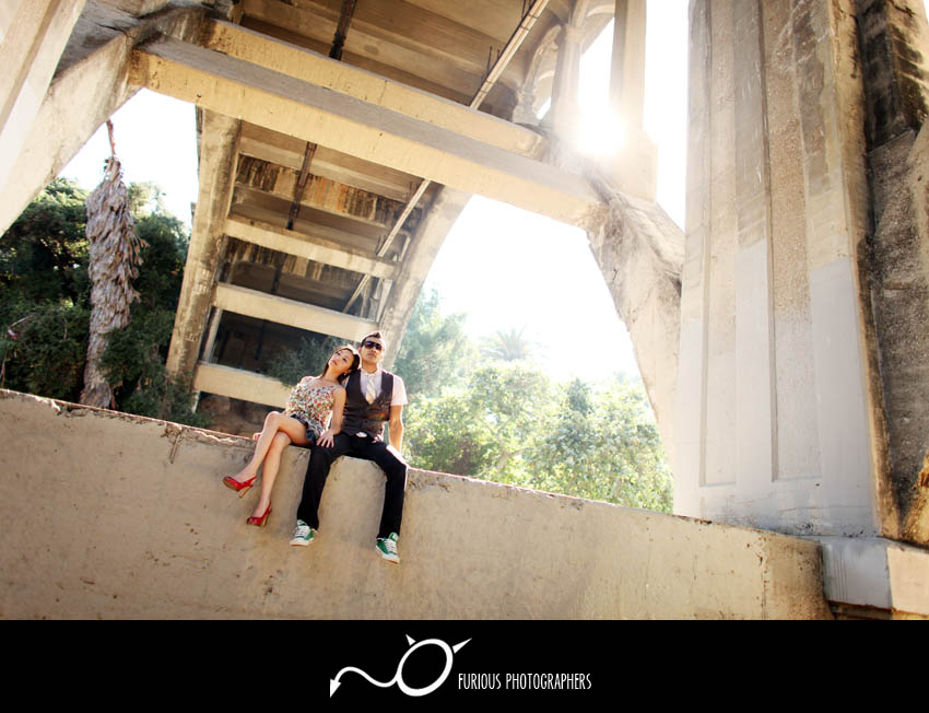 edgy los angeles engagement photography