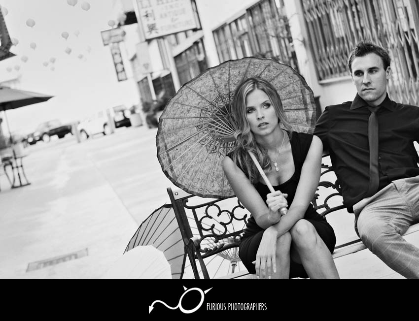 edgy los angeles engagement photos