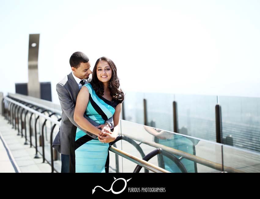 griffith observatory engagement photos